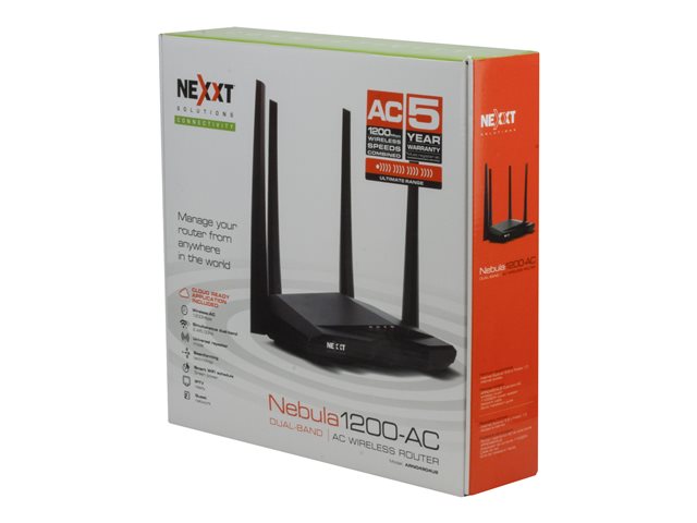 Nexxt Nebula 1200-AC - Enrutador inalámbrico - conmutador de 3 puertos - Imagen 3